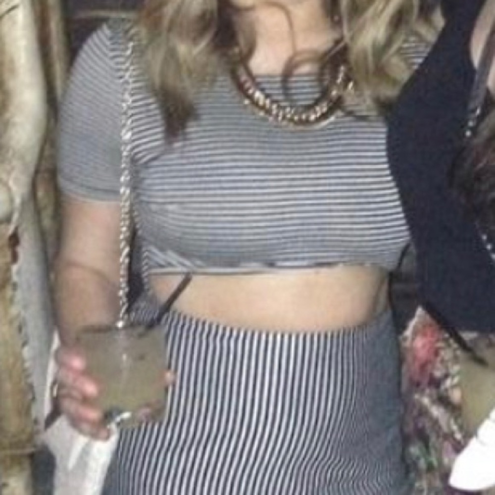 Dress with cut out on front